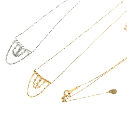 Gold Swing Beads Necklace - JMW Jewelry Wholesale