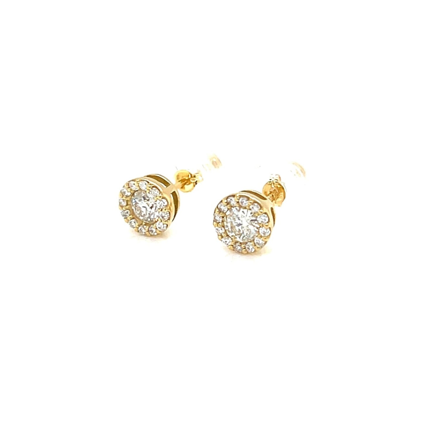 Halo Earrings 0.3/0.12ct - JMW Jewelry Wholesale
