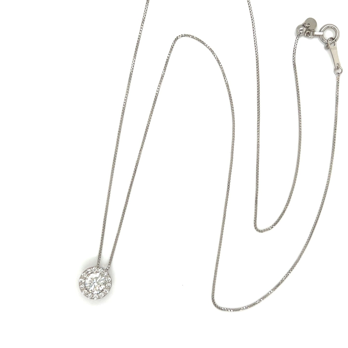 Halo Necklace 0.5/0.1ct - JMW Jewelry Wholesale