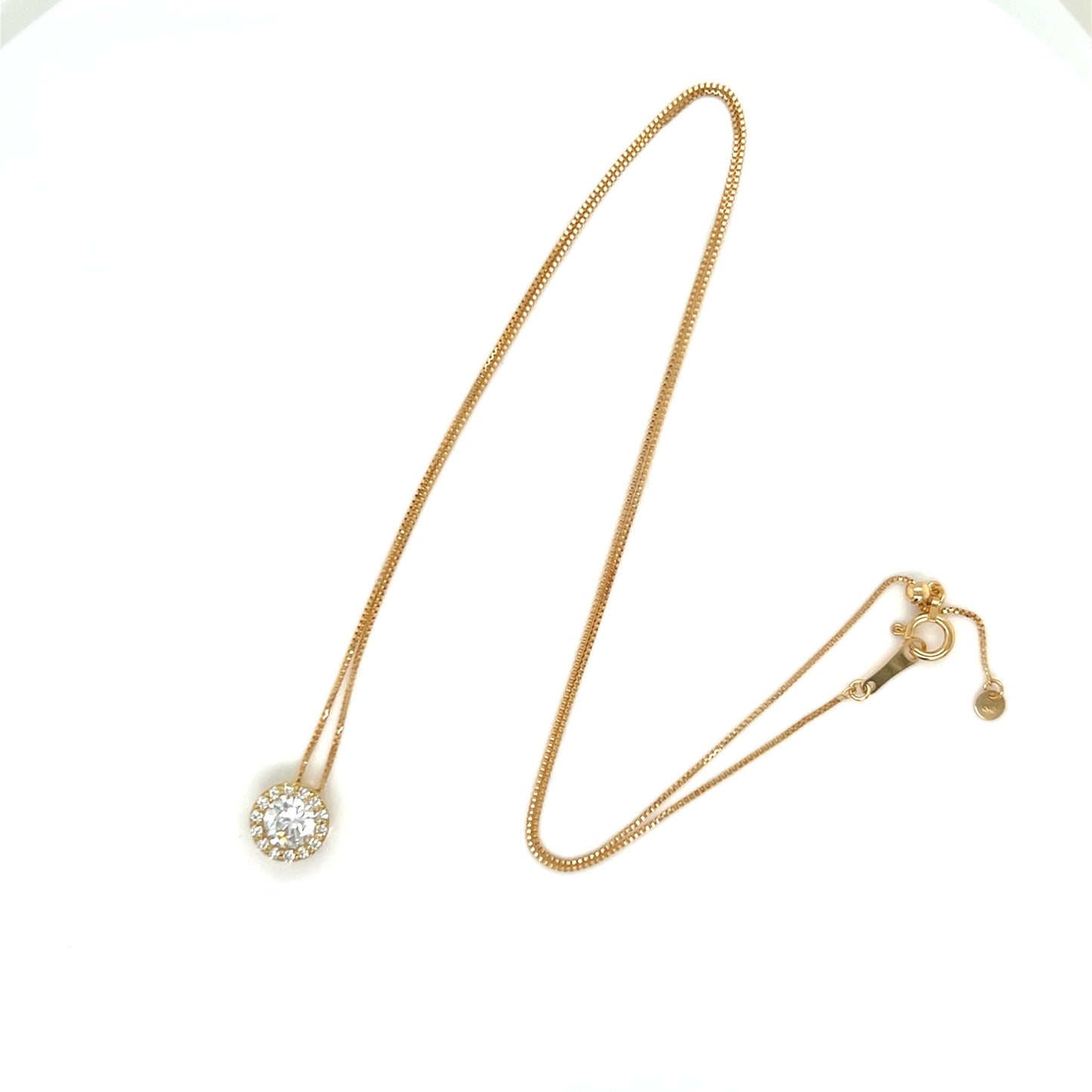 Halo Necklace 0.5/0.1ct - JMW Jewelry Wholesale