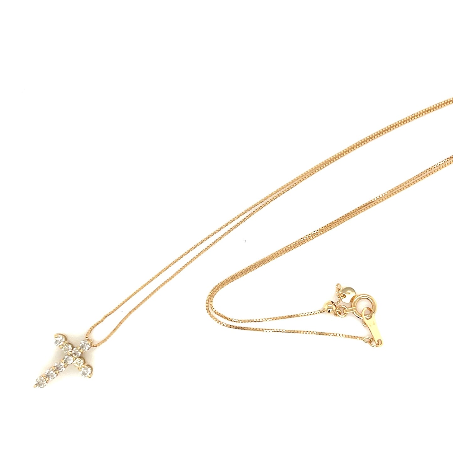 HC 10 Dia Cross Necklace N 0.3ct - JMW Jewelry Wholesale