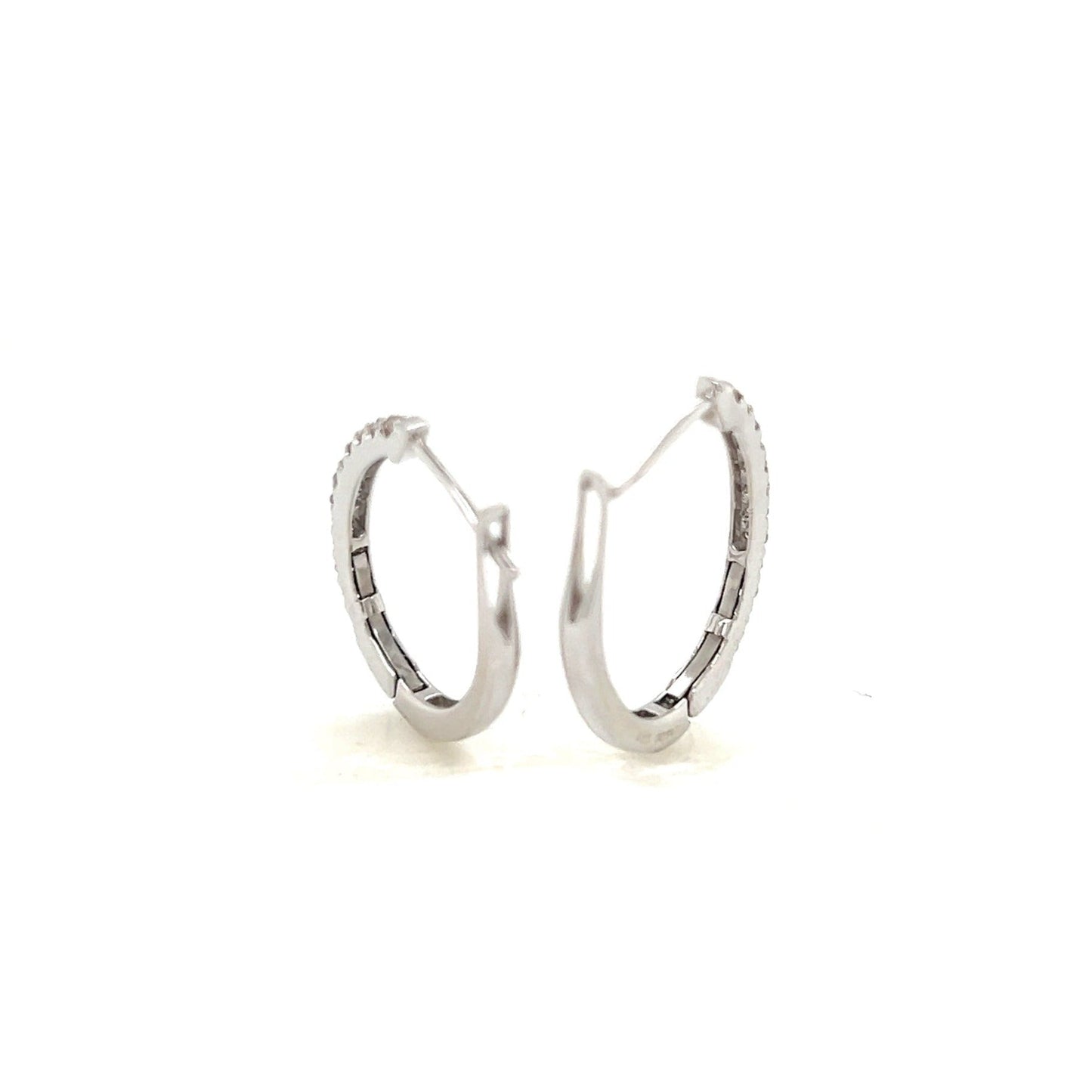HC 12 Dia Hoop Earrings L 0.3ct - JMW Jewelry Wholesale