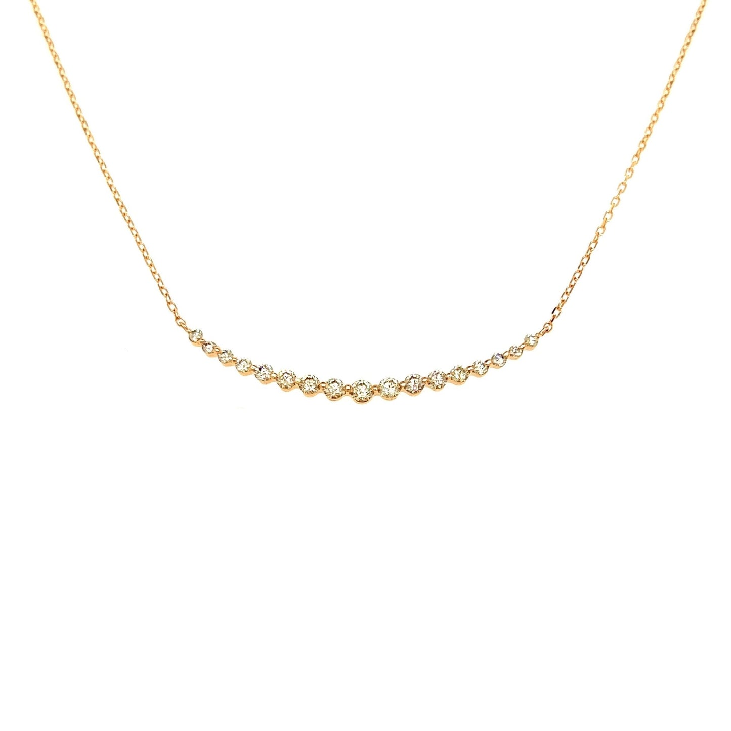 HC 17 Dia Smile Necklace 0.5ct - JMW Jewelry Wholesale