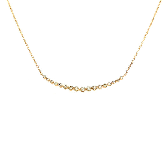 HC 17 Dia Smile Necklace 0.5ct - JMW Jewelry Wholesale