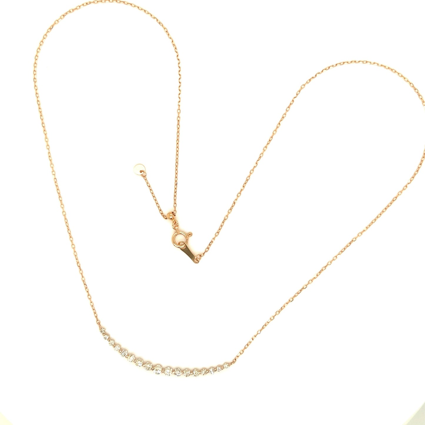 HC 17 Dia Smile Necklace 0.5ct - JMW Jewelry Wholesale