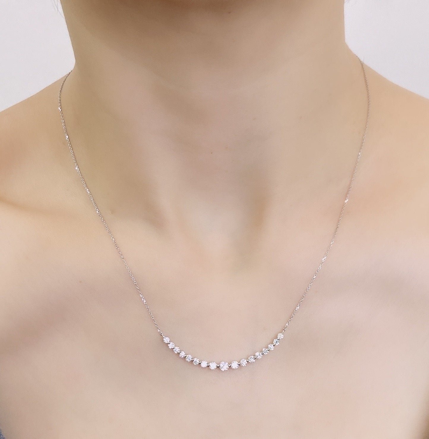 HC 17 Dia Smile Necklace 1ct - JMW Jewelry Wholesale