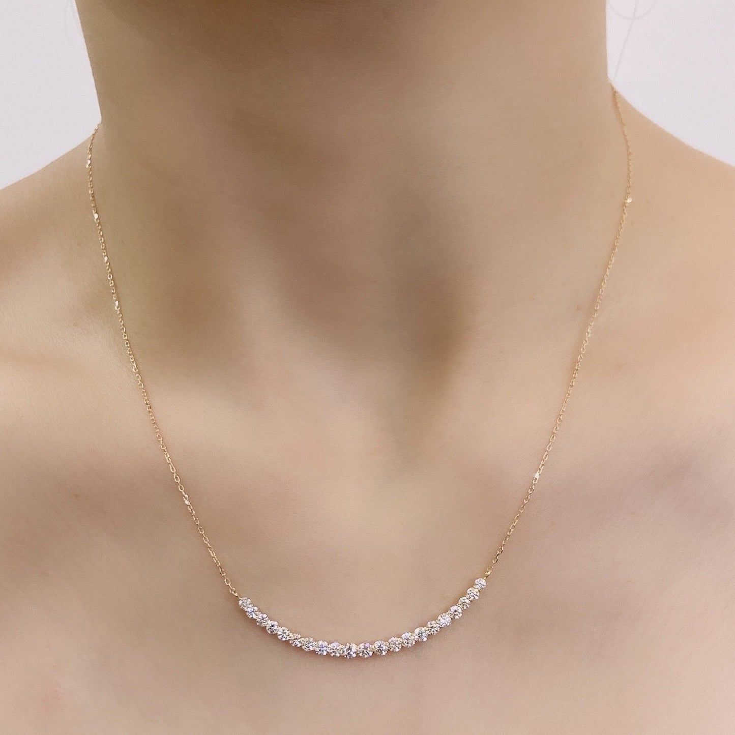 HC 21 Dia Smile Necklace 1ct - JMW Jewelry Wholesale