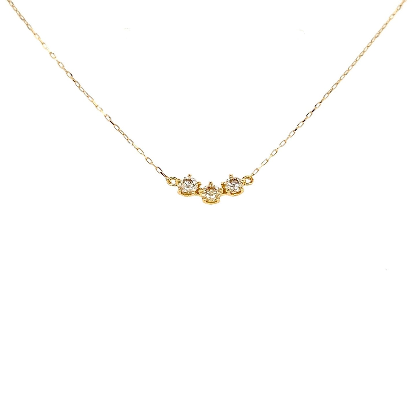 HC 3 Dia Smile Necklace 0.2ct - JMW Jewelry Wholesale