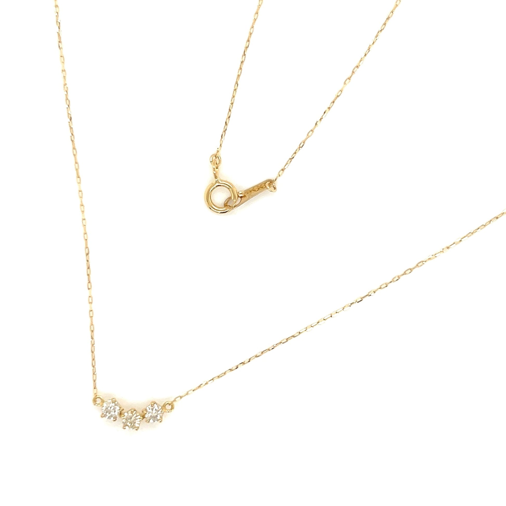 HC 3 Dia Smile Necklace 0.2ct - JMW Jewelry Wholesale