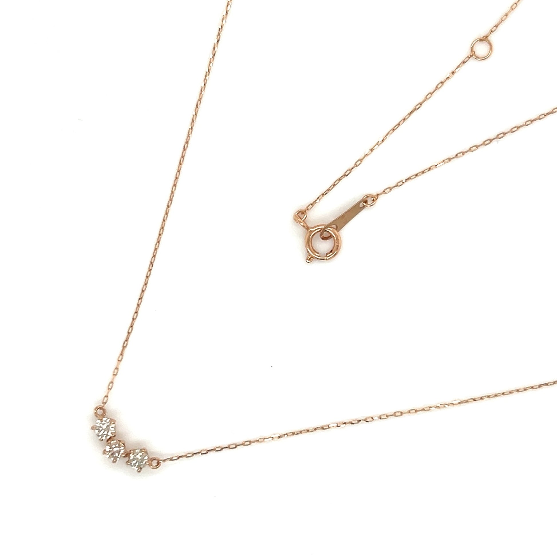 HC 3 Dia Smile Necklace 0.2ct - JMW Jewelry Wholesale