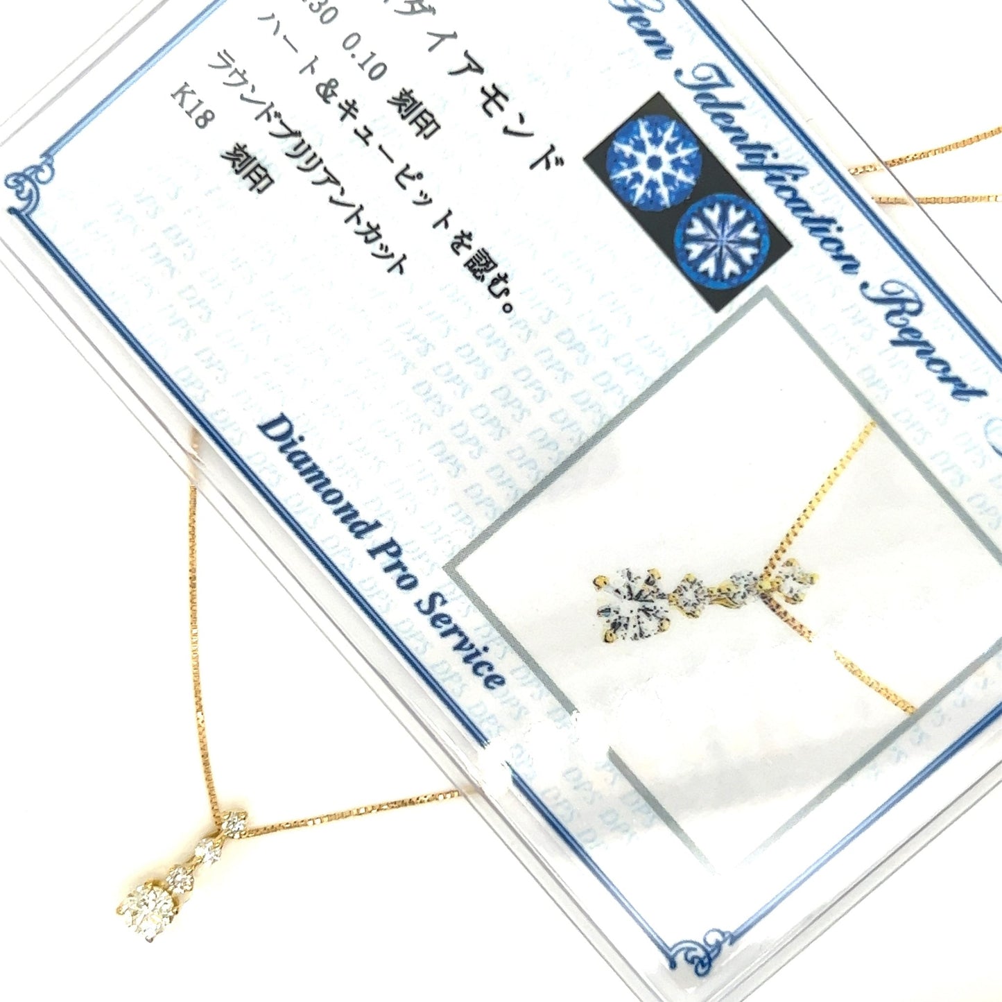 HC 4 Dia Dangle Necklace 0.3/0.1ct - JMW Jewelry Wholesale