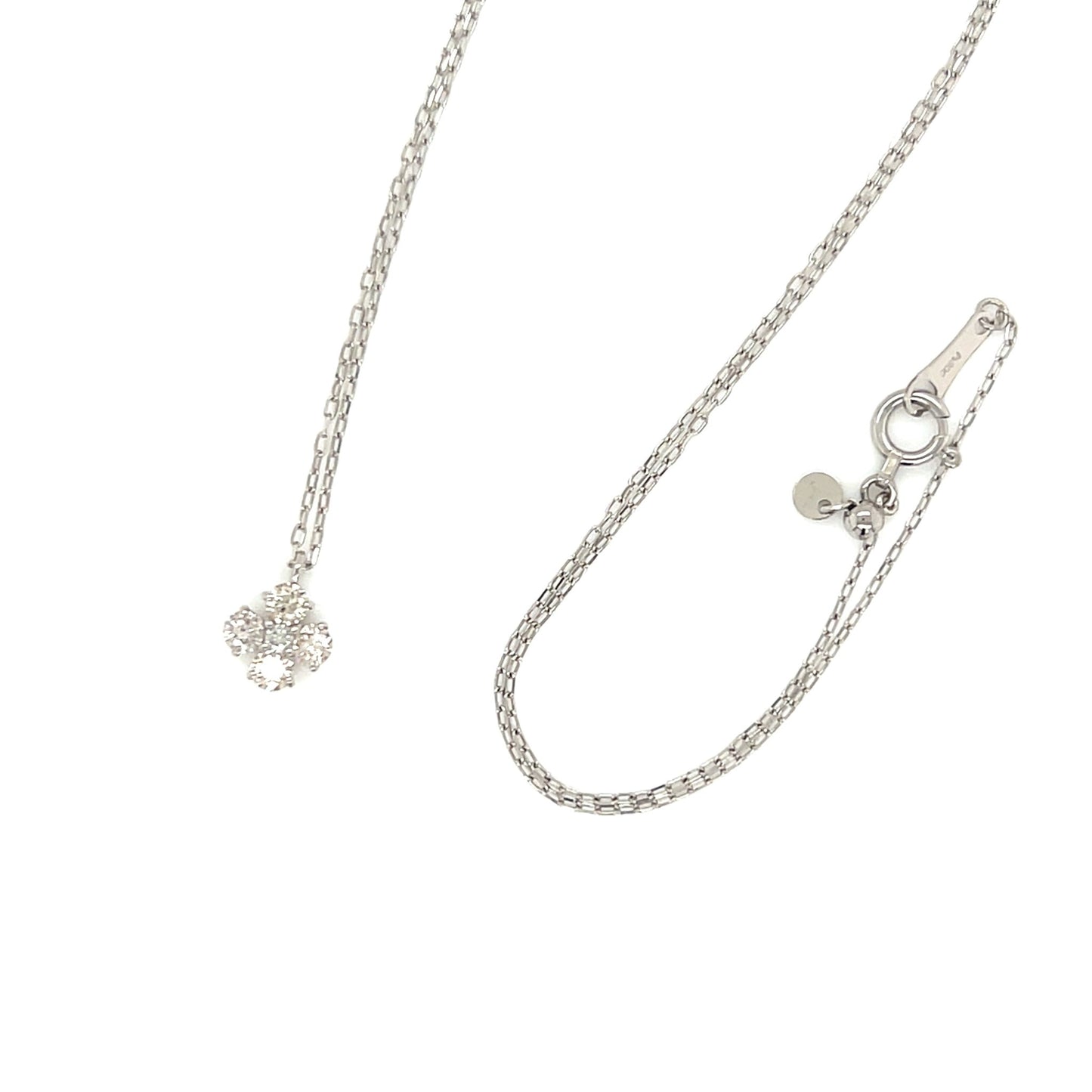 HC 5 Dia Cross Flower Necklace 0.3ct - JMW Jewelry Wholesale