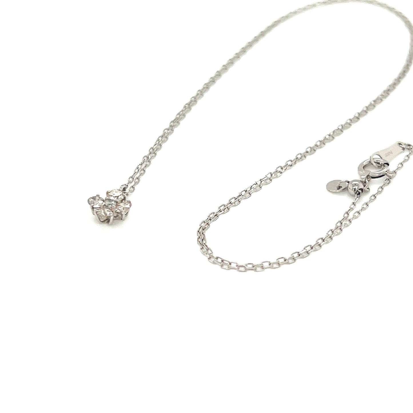 HC 5 Dia Cross Flower Necklace 0.3ct - JMW Jewelry Wholesale