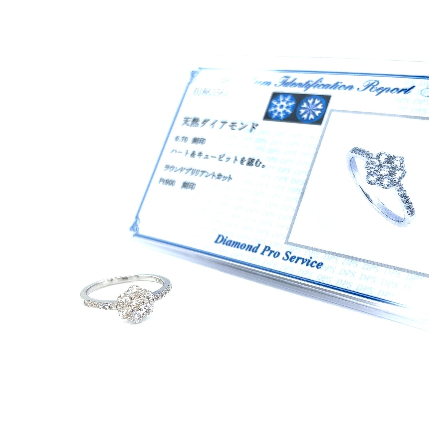 HC 6 Petal Flower Pave Ring 0.7ct - JMW Jewelry Wholesale