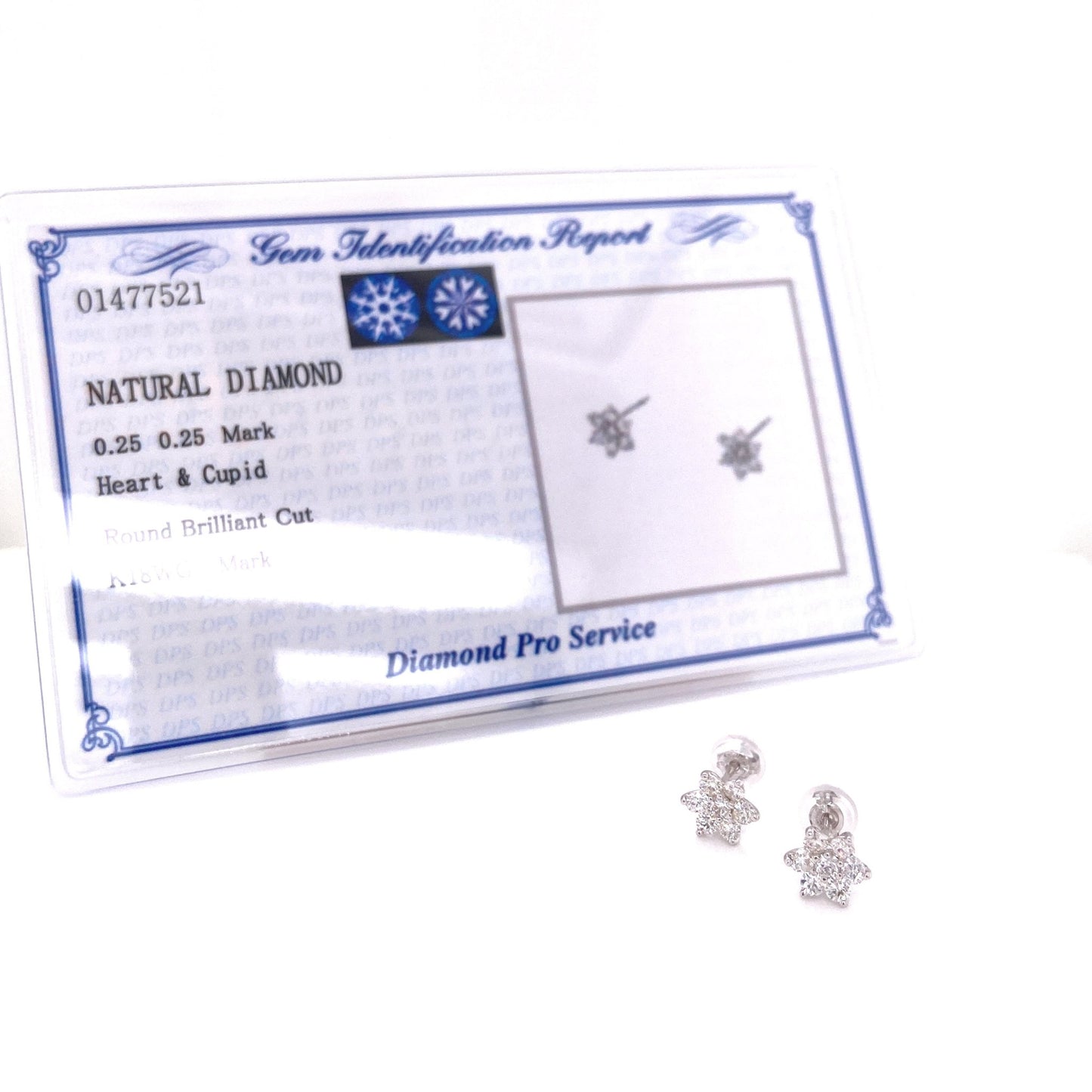 HC 6 petals Flower Earrings 0.5ct - JMW Jewelry Wholesale