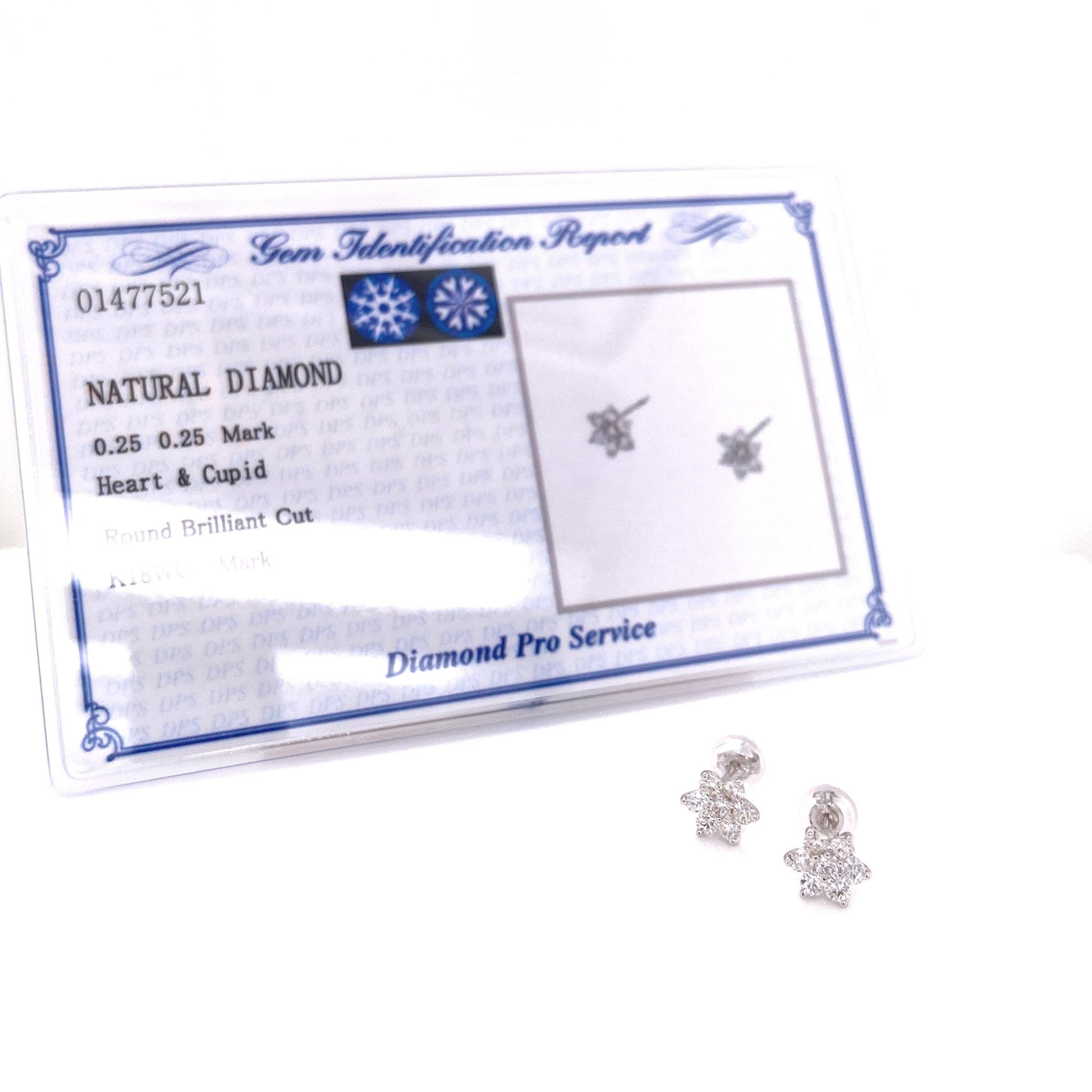 HC 6 petals Flower Earrings 0.5ct - JMW Jewelry Wholesale