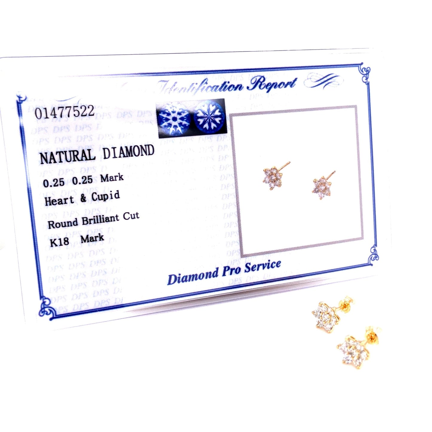 HC 6 petals Flower Earrings 0.5ct - JMW Jewelry Wholesale