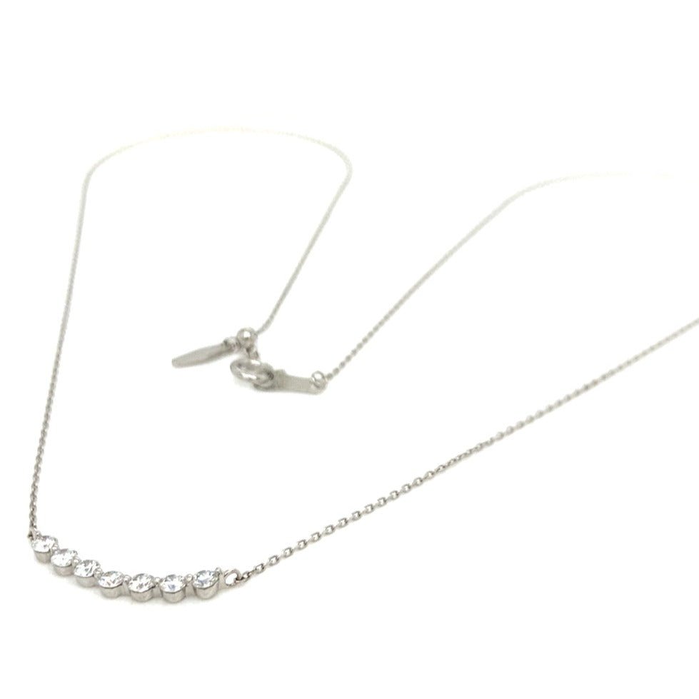 HC 7 Dia Bezel Smile Necklace 0.3ct - JMW Jewelry Wholesale