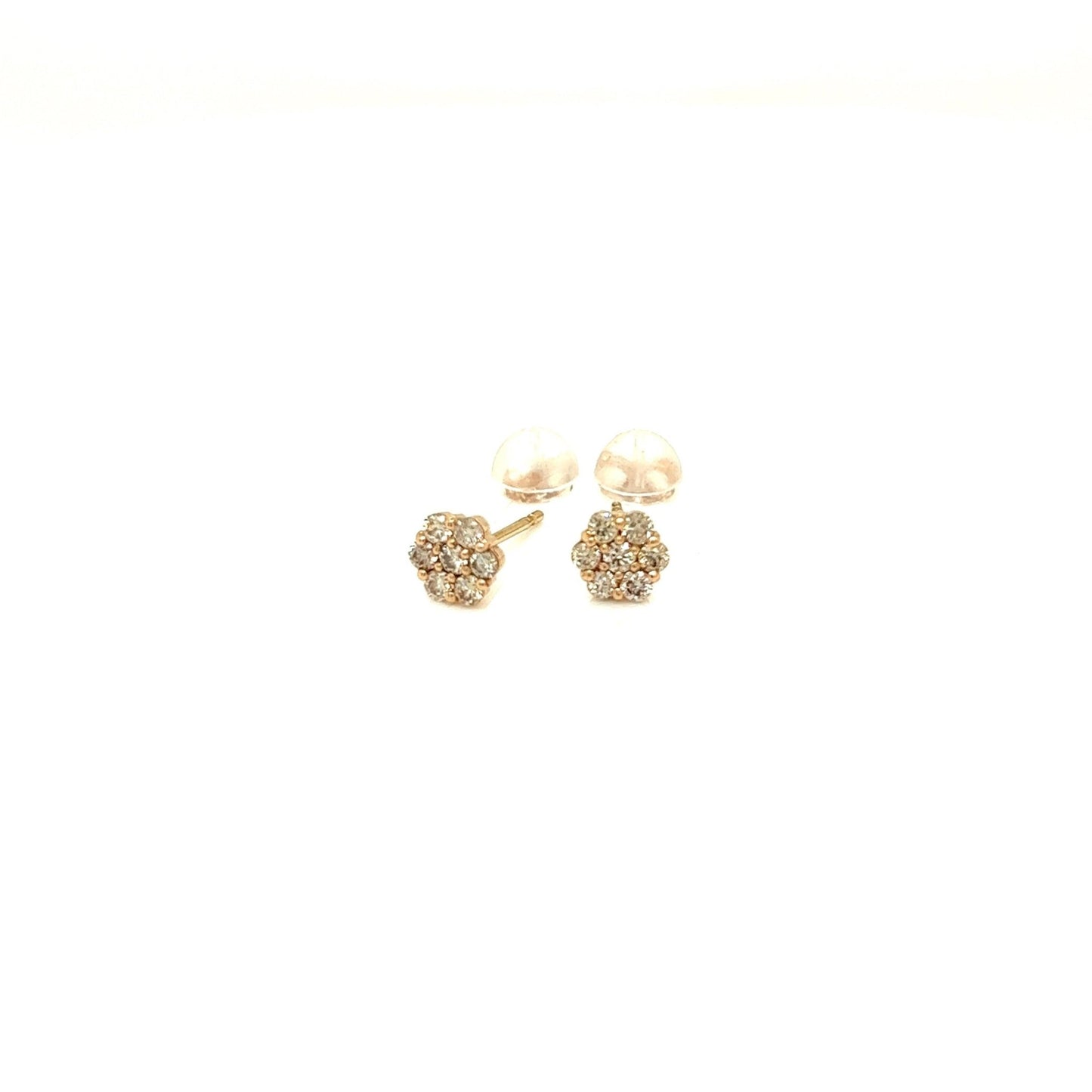 HC 7 Dia Flower Earrings 0.28ct - JMW Jewelry Wholesale