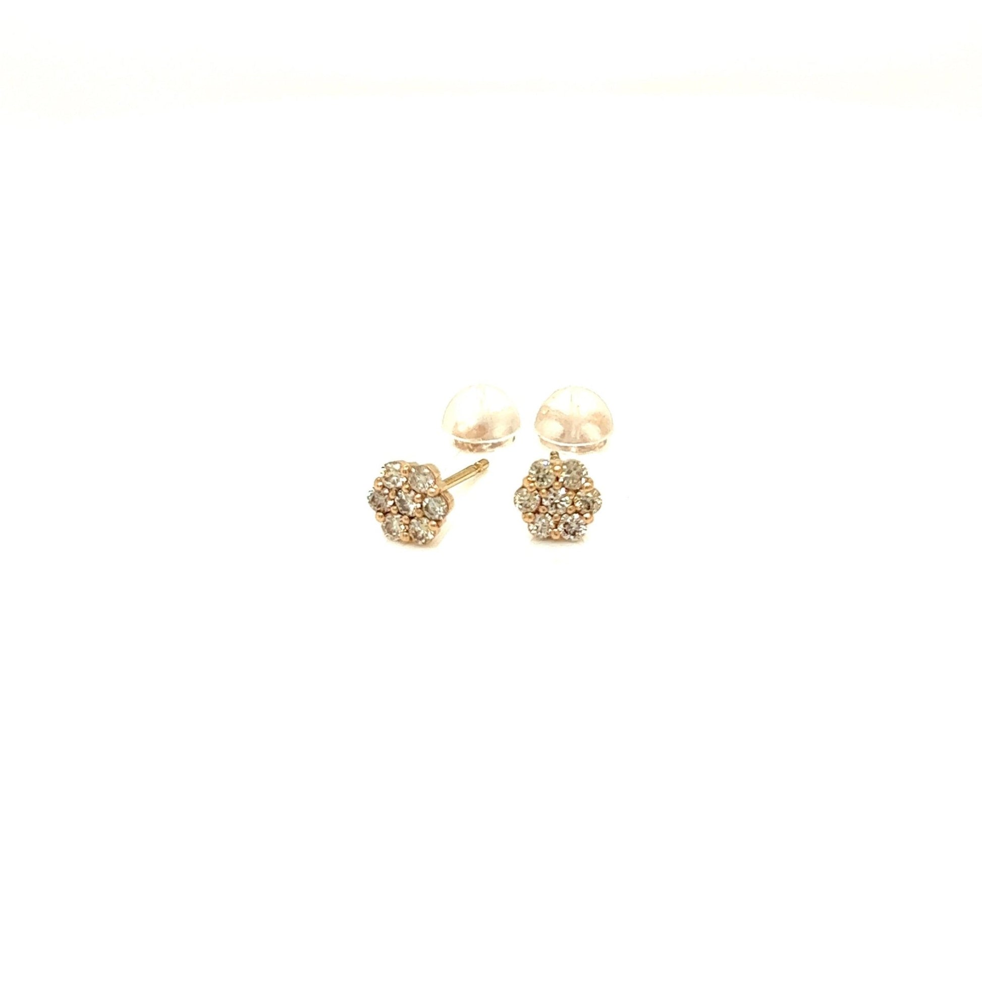 HC 7 Dia Flower Earrings 0.28ct - JMW Jewelry Wholesale
