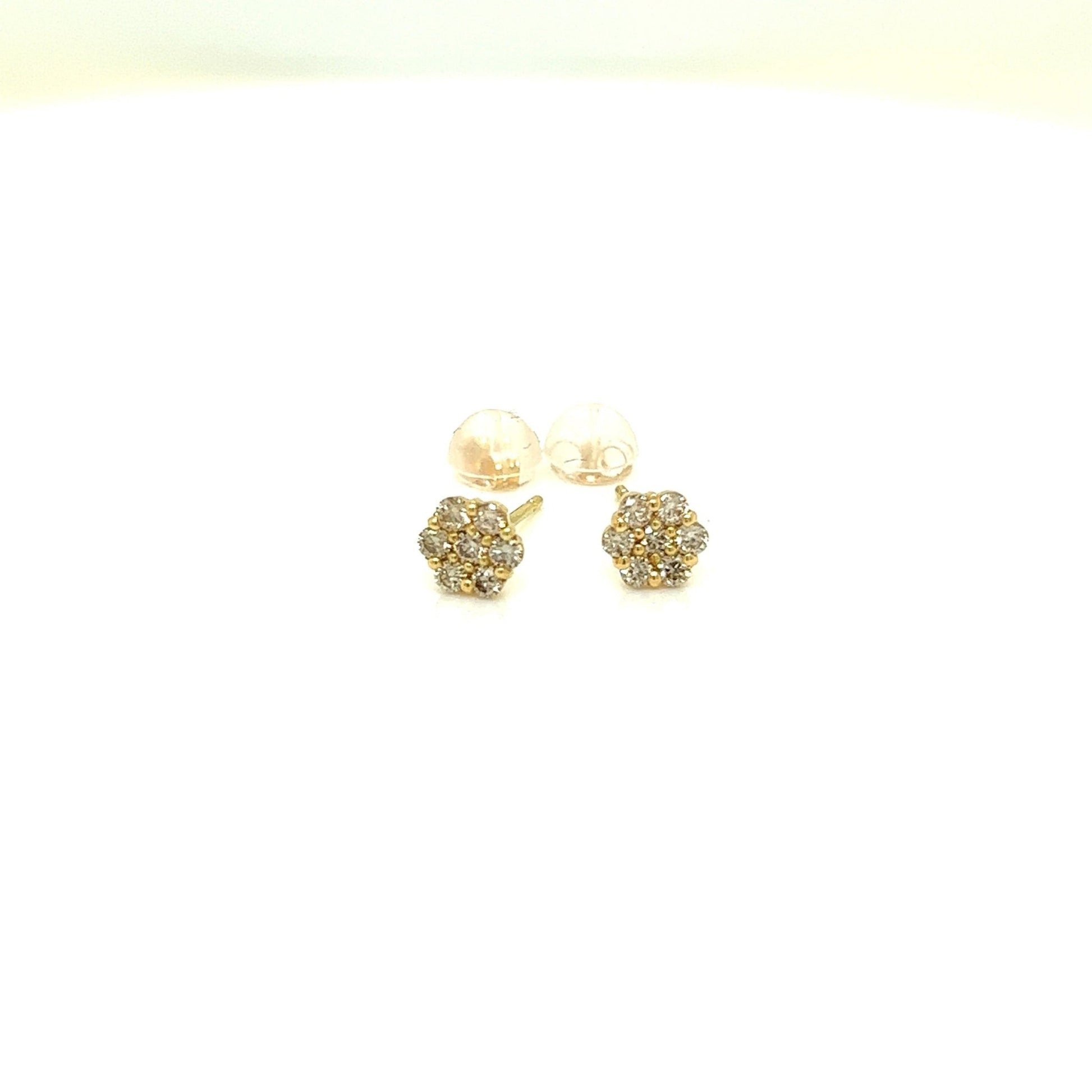 HC 7 Dia Flower Earrings 0.28ct - JMW Jewelry Wholesale