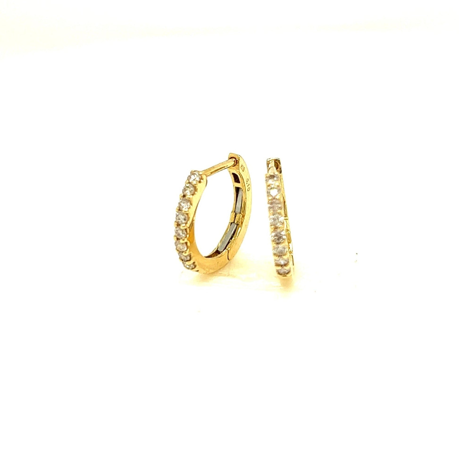 HC 9 Dia Hoop Earrings 0.3ct/OW - JMW Jewelry Wholesale