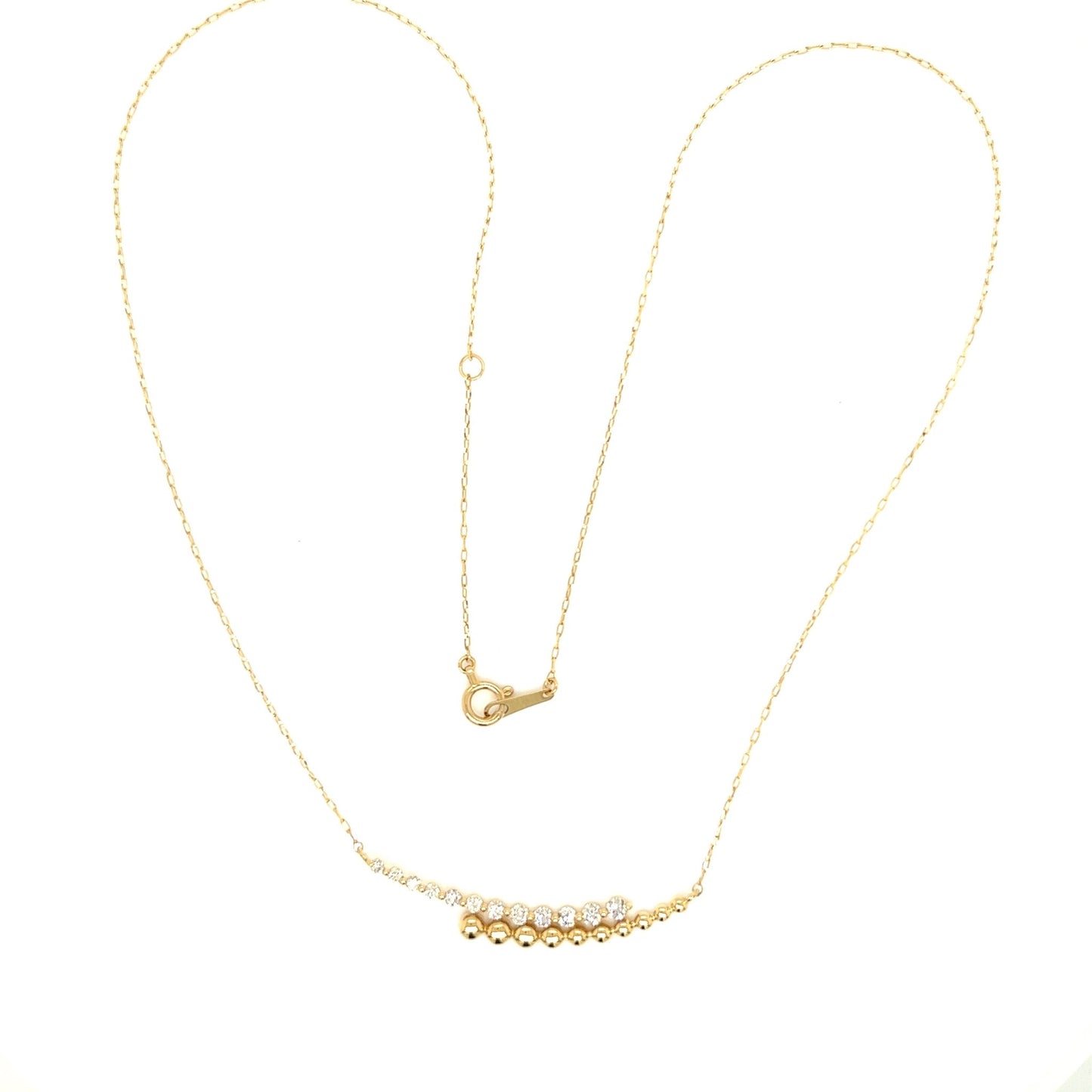 HC Cradle Smile Necklace 0.3ct - JMW Jewelry Wholesale
