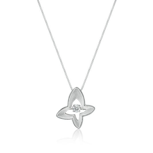 HC DS Butterfly Necklace 0.15ct - JMW Jewelry Wholesale