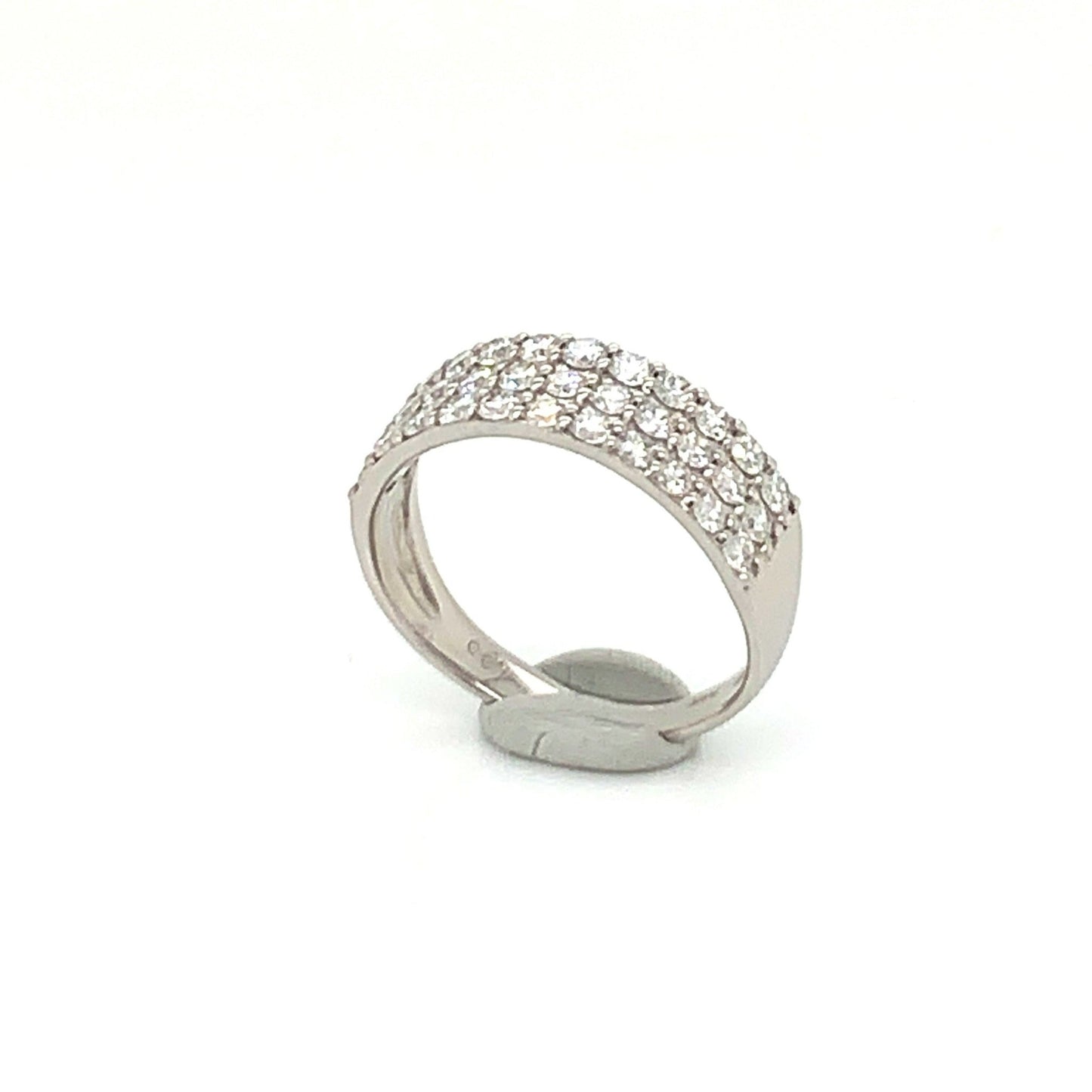 HC Flat 3 Row Dia Ring 1ct - JMW Jewelry Wholesale