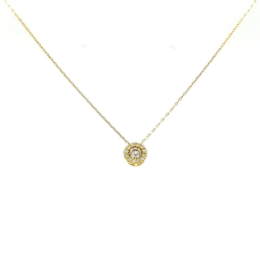 HC Halo Necklace 0.13/0.06ct - JMW Jewelry Wholesale