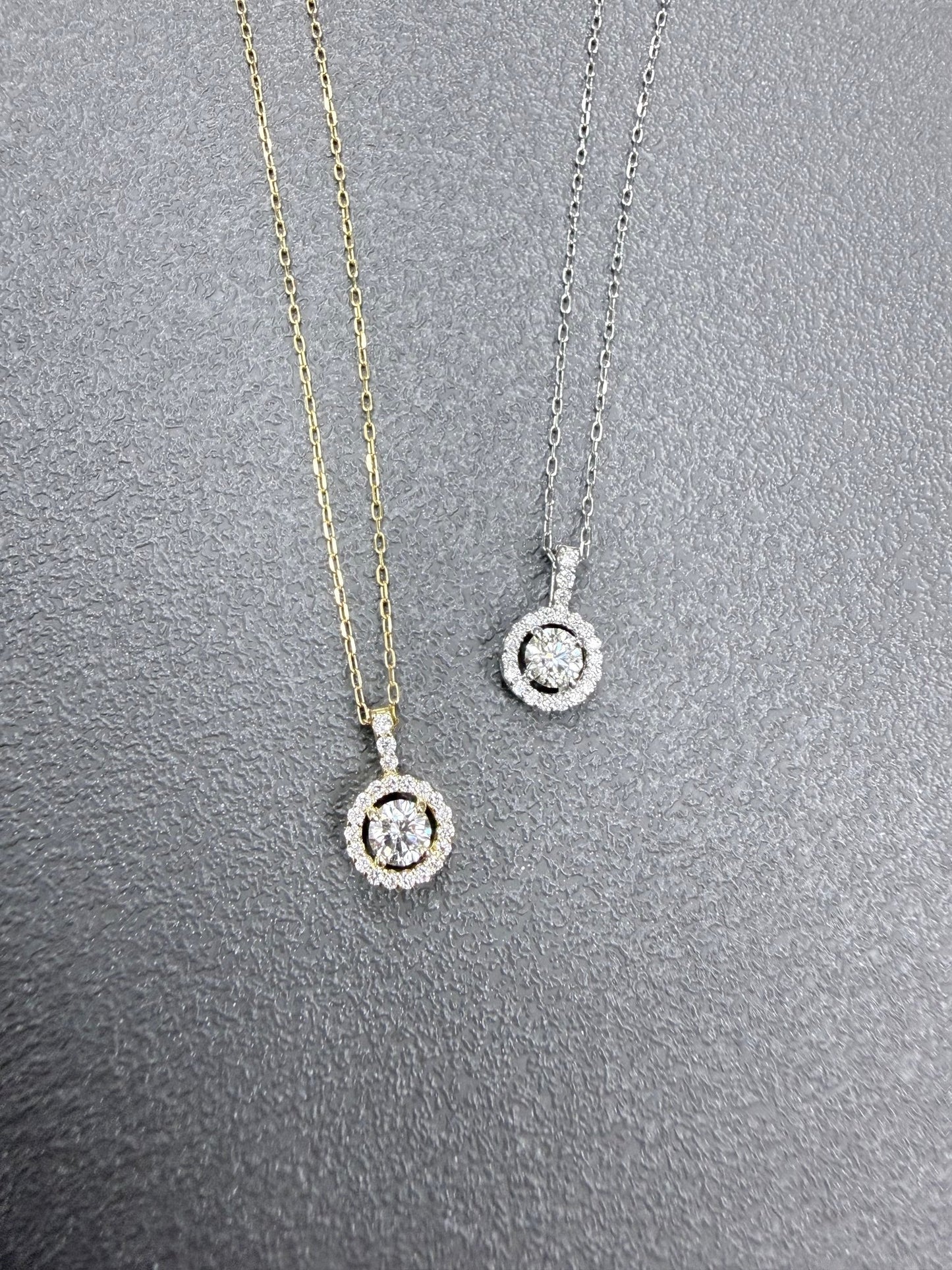 HC Round Pendant Necklace 0.23/0.1ct - JMW Jewelry Wholesale