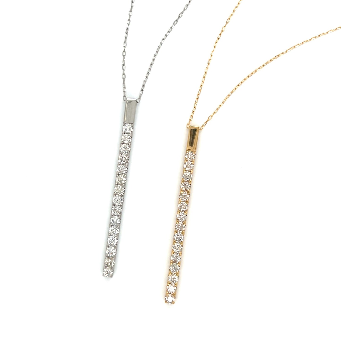 HC Row Necklace 1ct - JMW Jewelry Wholesale