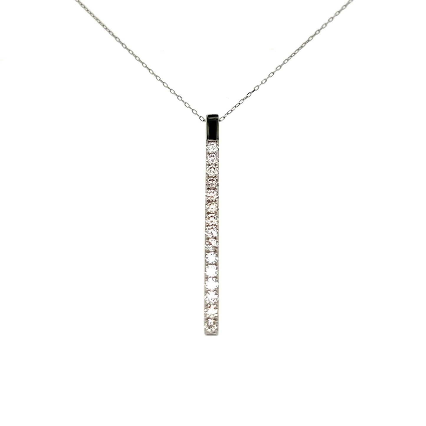 HC Row Necklace 1ct - JMW Jewelry Wholesale