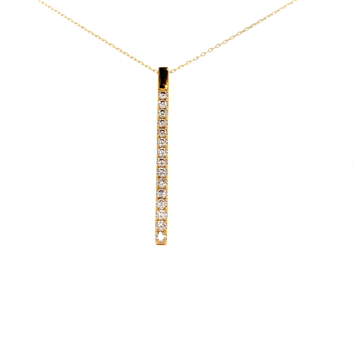 HC Row Necklace 1ct - JMW Jewelry Wholesale