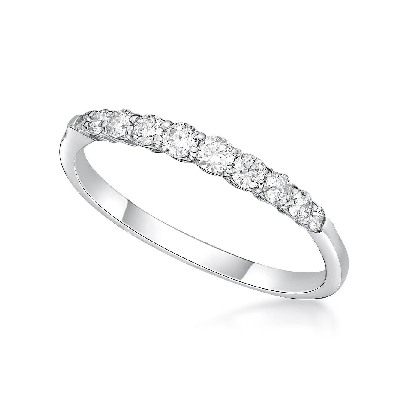 HC Side Heart Gradual Dia Ring 0.3ct - JMW Jewelry Wholesale