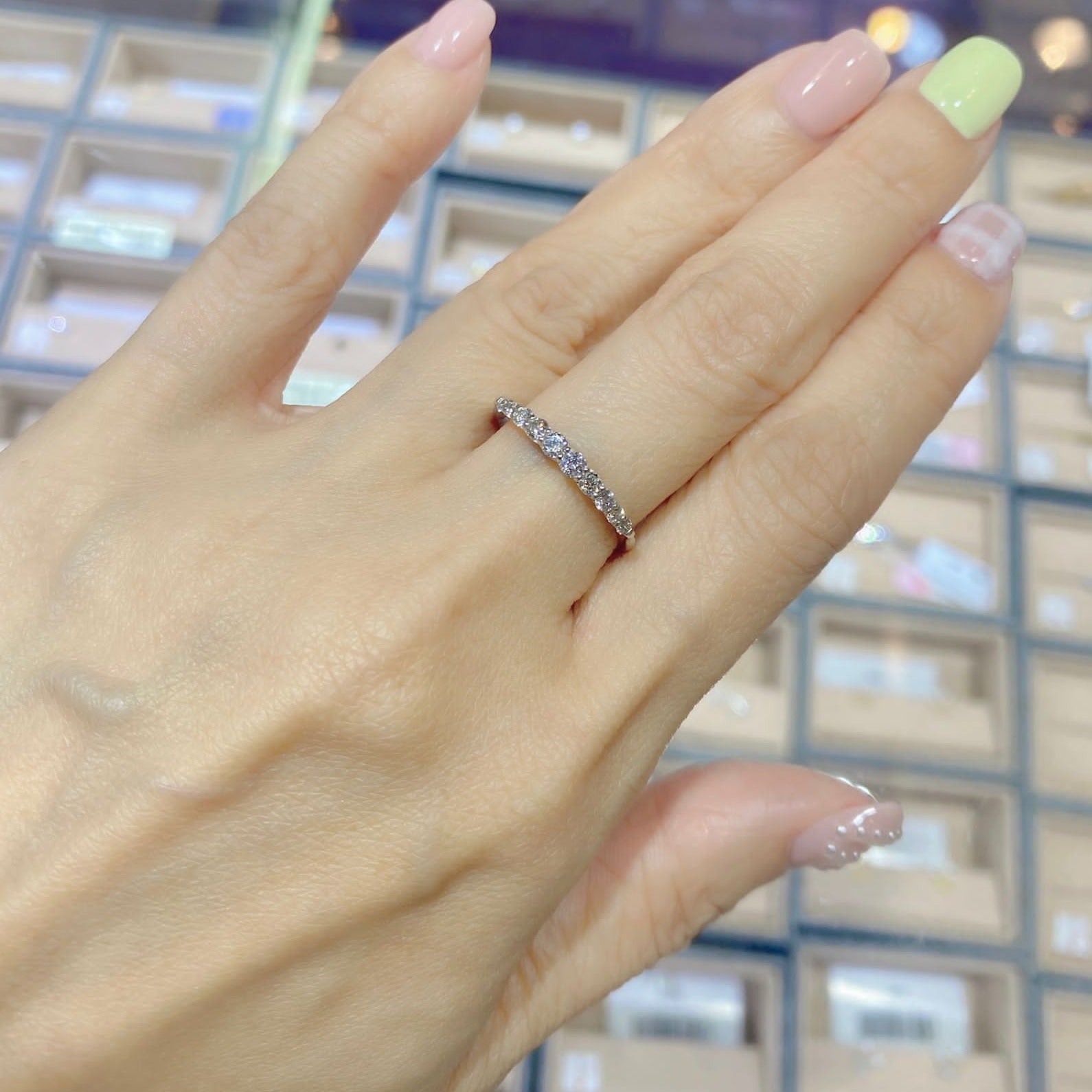 HC Side Heart Gradual Dia Ring 0.5ct - JMW Jewelry Wholesale