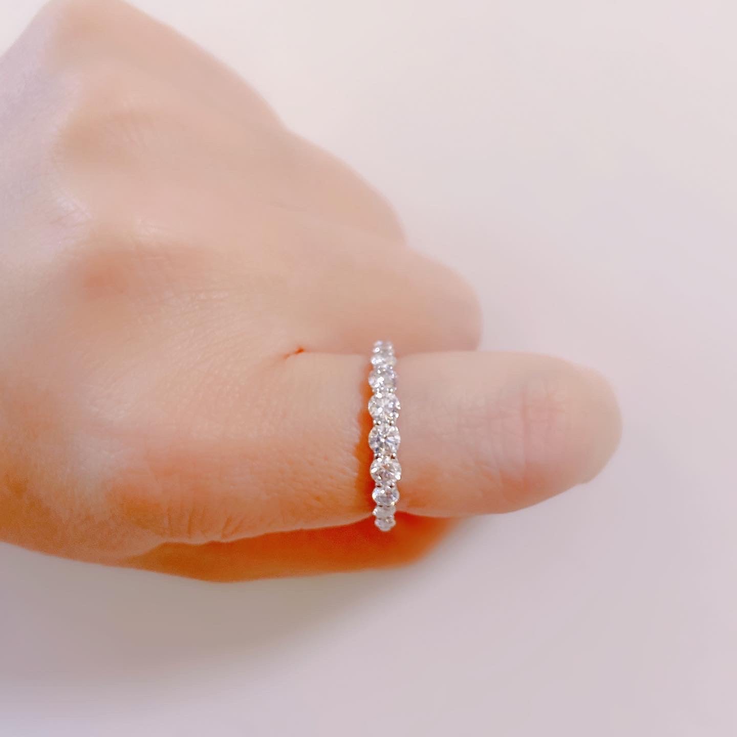 HC Side Heart Gradual Dia Ring 1ct - JMW Jewelry Wholesale