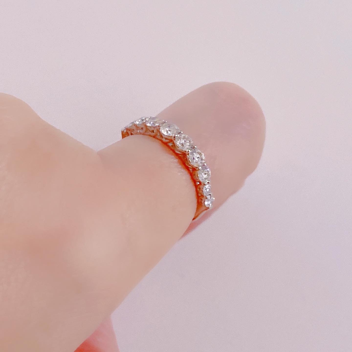 HC Side Heart Gradual Dia Ring 1ct - JMW Jewelry Wholesale