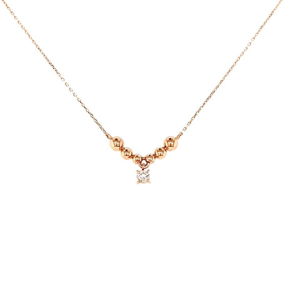 HC Smile Dangle Necklace 0.07ct - JMW Jewelry Wholesale