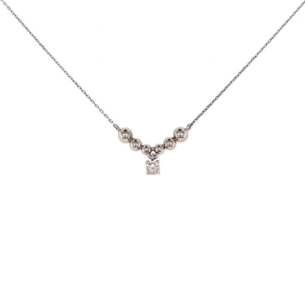 HC Smile Dangle Necklace 0.07ct - JMW Jewelry Wholesale