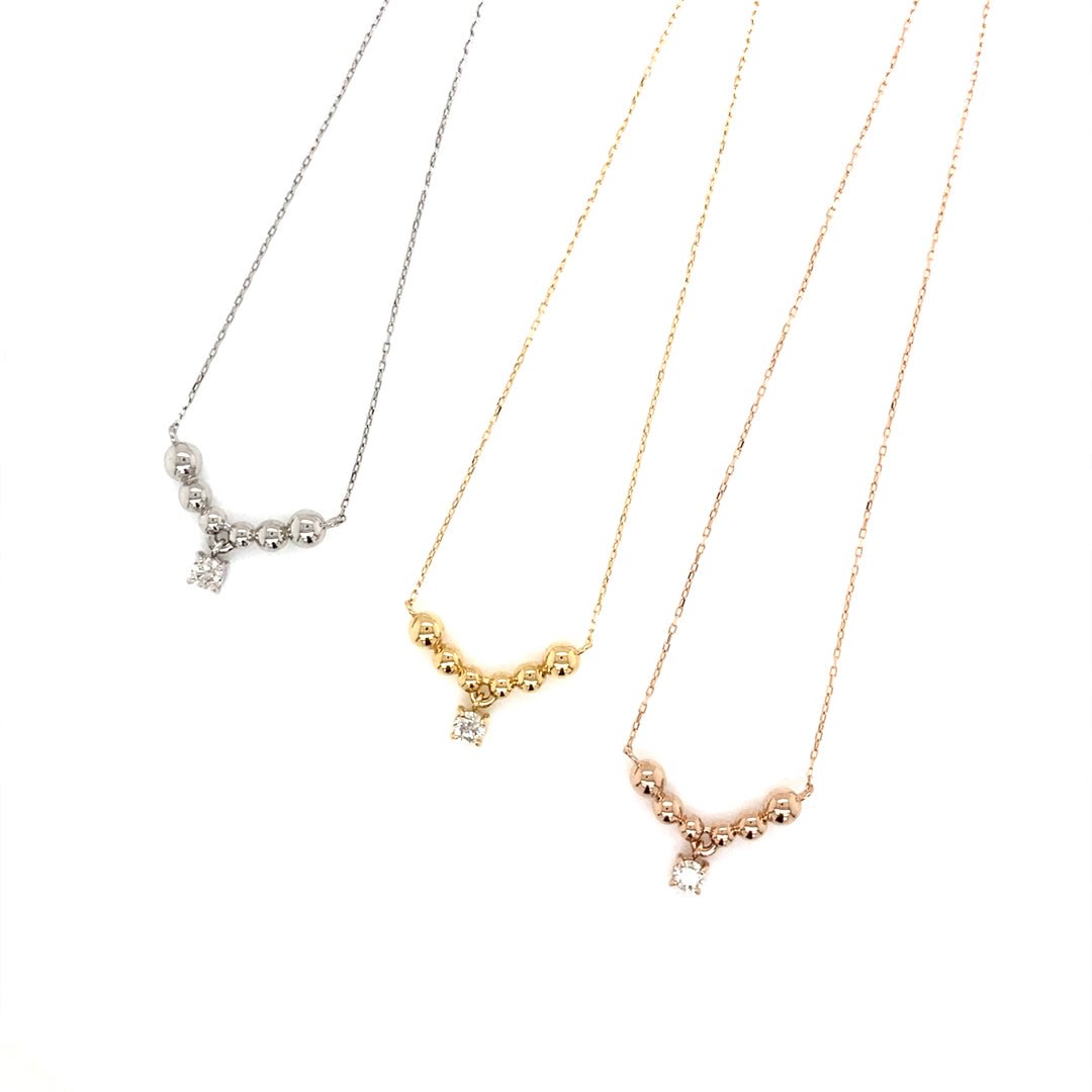 HC Smile Dangle Necklace 0.07ct - JMW Jewelry Wholesale