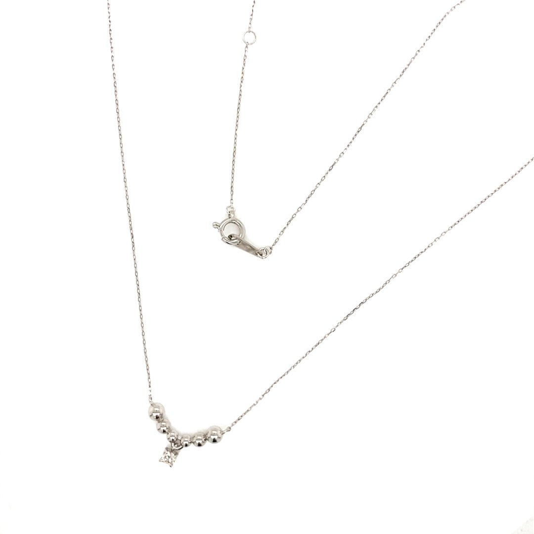 HC Smile Dangle Necklace 0.07ct - JMW Jewelry Wholesale