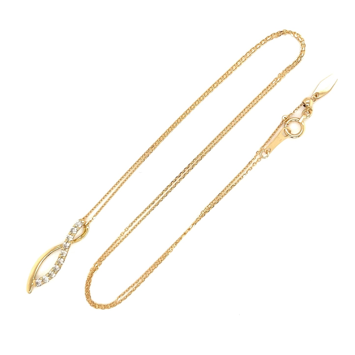HC Twisted Necklace 0.2ct - JMW Jewelry Wholesale