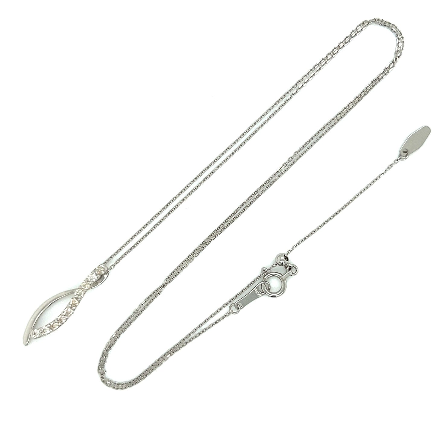 HC Twisted Necklace 0.2ct - JMW Jewelry Wholesale