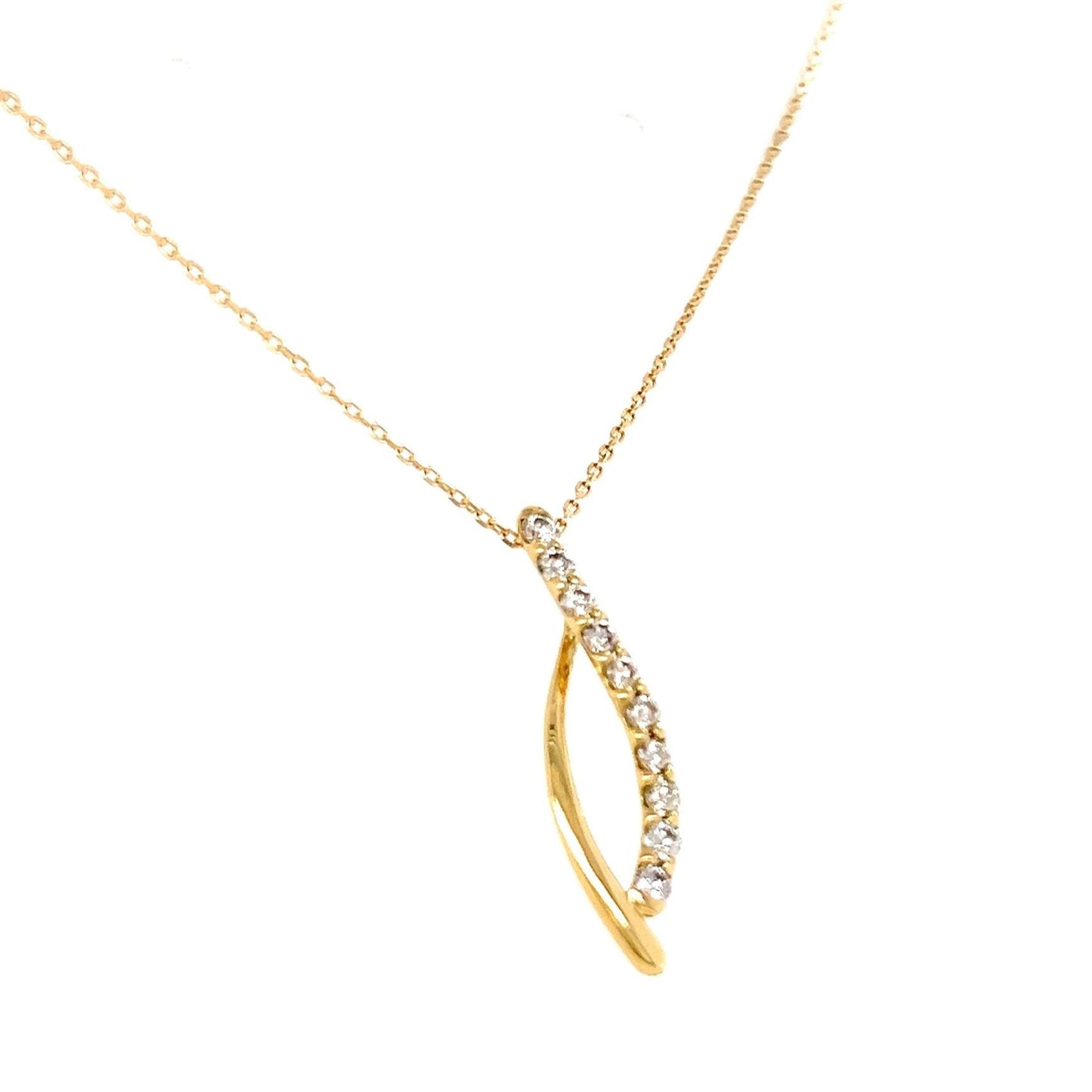 HC Twisted Necklace 0.2ct - JMW Jewelry Wholesale