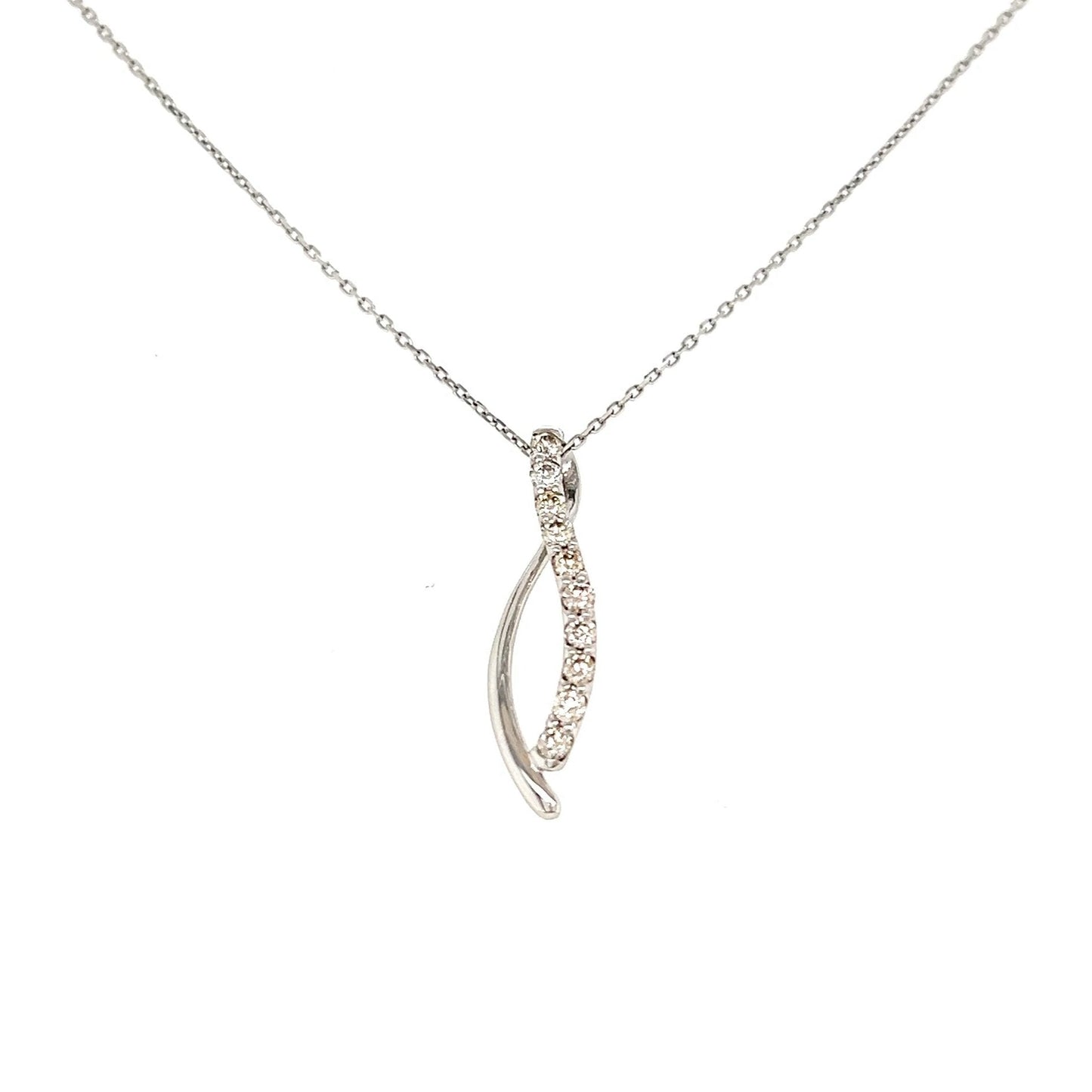 HC Twisted Necklace 0.2ct - JMW Jewelry Wholesale