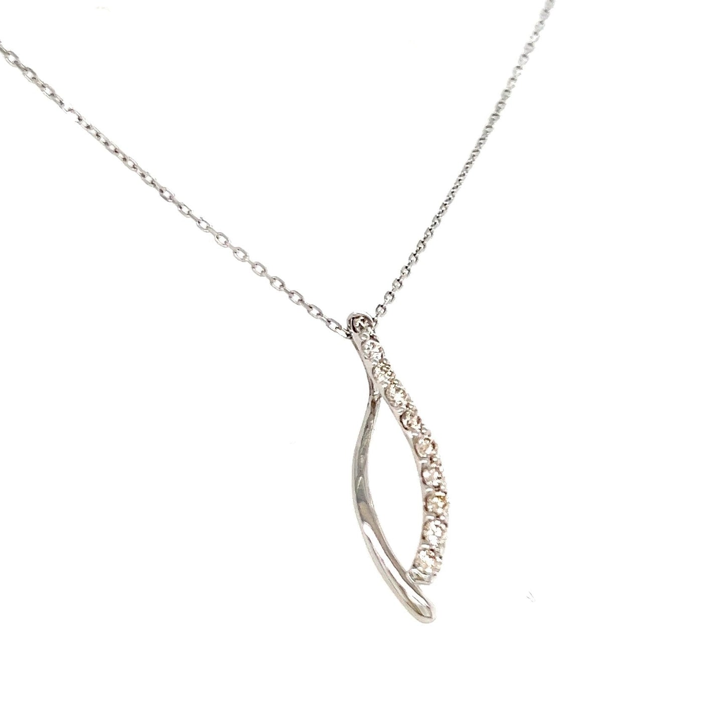 HC Twisted Necklace 0.2ct - JMW Jewelry Wholesale