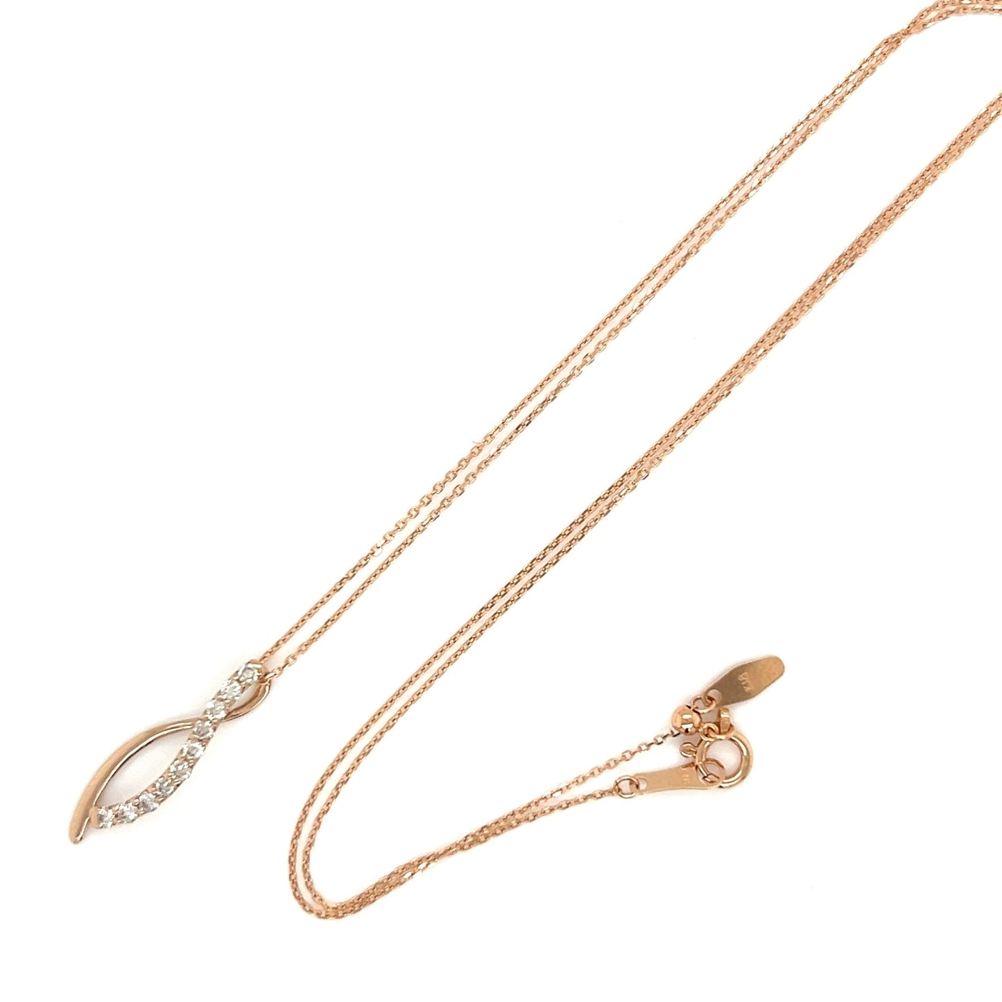 HC Twisted Necklace 0.2ct - JMW Jewelry Wholesale