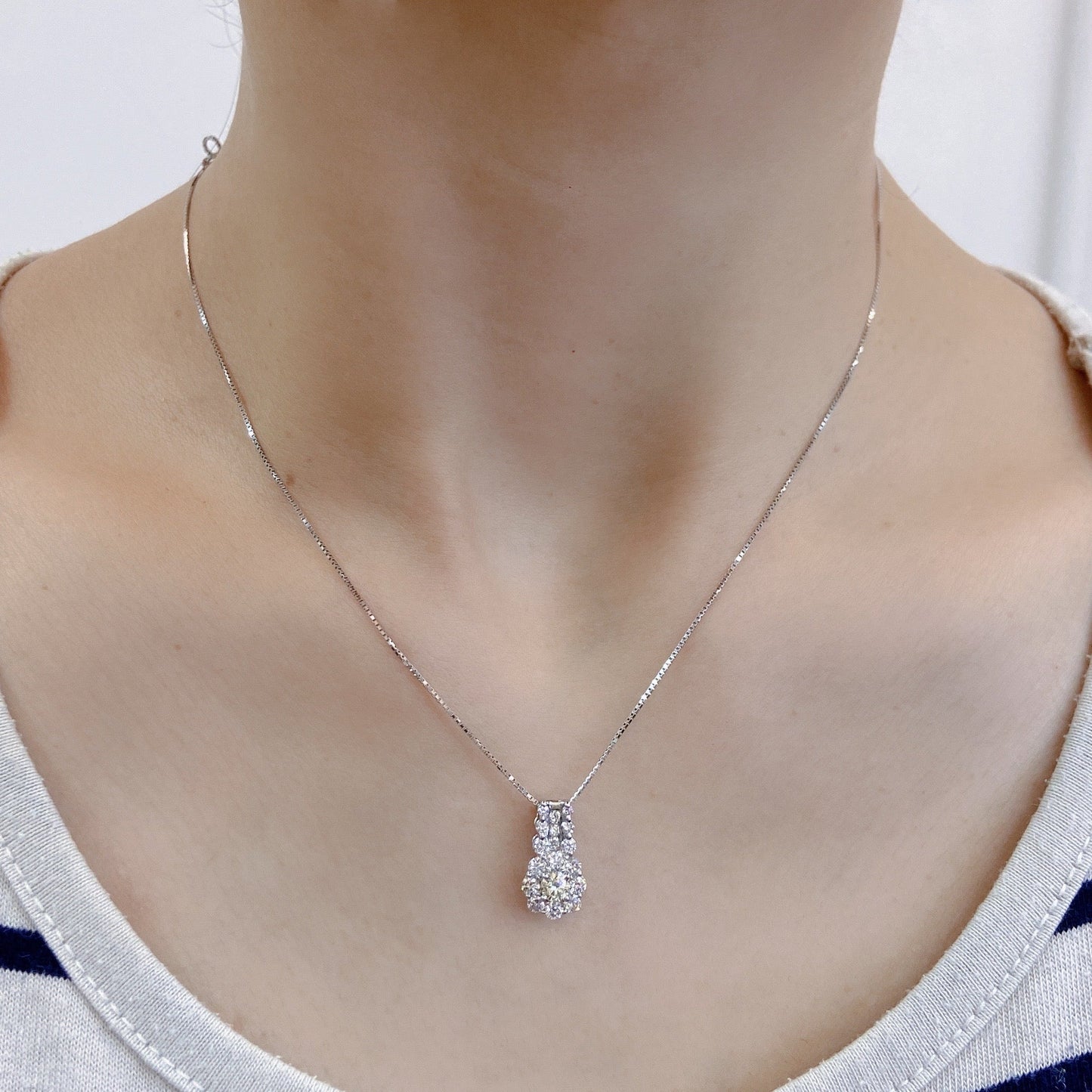 HC Vase Necklace 0.2/0.72ct - JMW Jewelry Wholesale