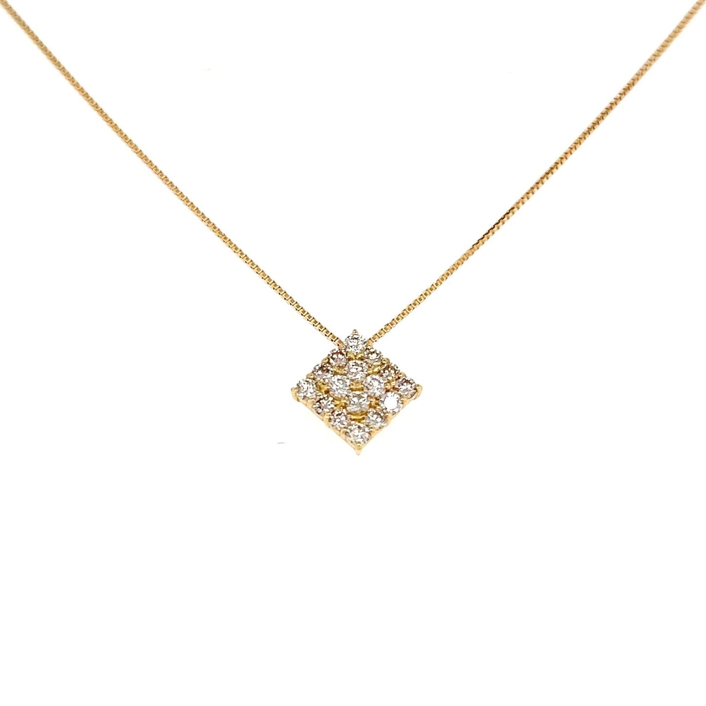 HC Whole Dia Rhombus Necklace 0.3ct - JMW Jewelry Wholesale